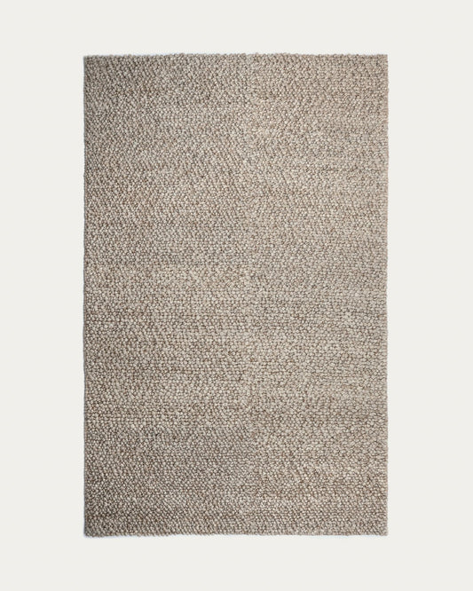 Lubrin rug in grey wool, 200 x 300 cm