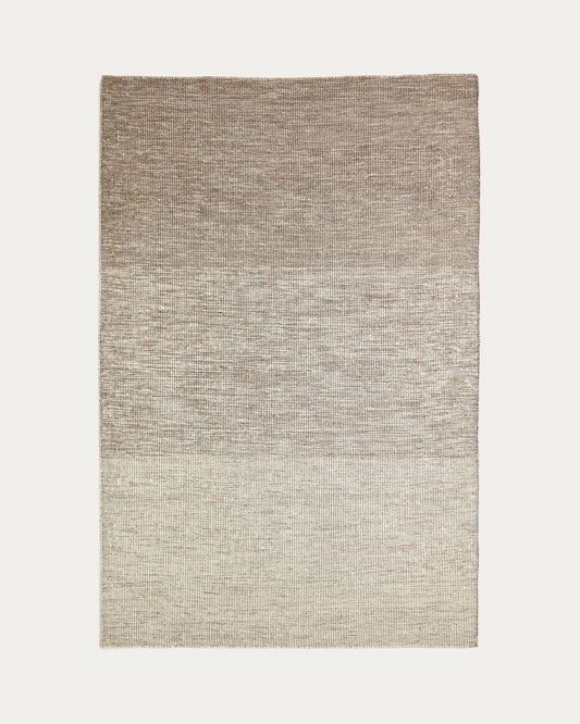 Malenka brown wool carpet 200 x 300 cm
