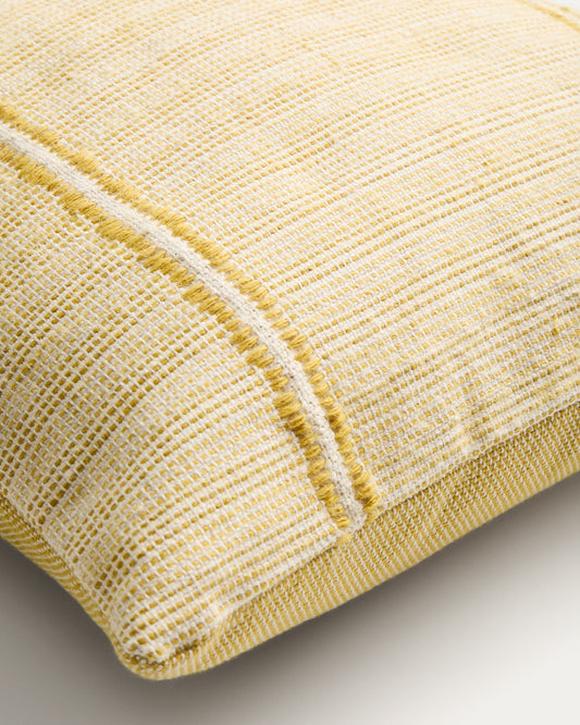 Drati yellow 100% PET cushion cover 45 x 45 cm