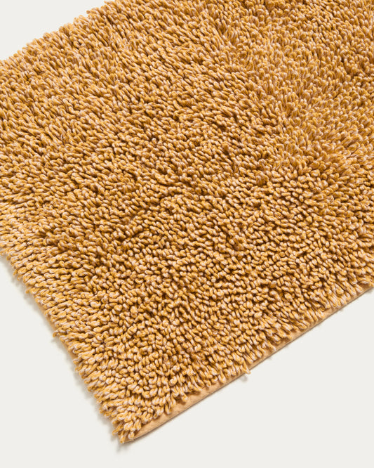 Aroia mustard bouclé melange bathmat 50 x 70cm