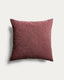 Alnori maroon 100% cotton jacquard cushion cover 50 x 50 cm
