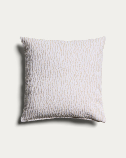 Alnori ecru 100% cotton jacquard cushion cover 50 x 50 cm