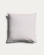 Alnori ecru 100% cotton jacquard cushion cover 50 x 50 cm