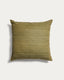 Brellet green silk cushion cover 45 x 45 cm