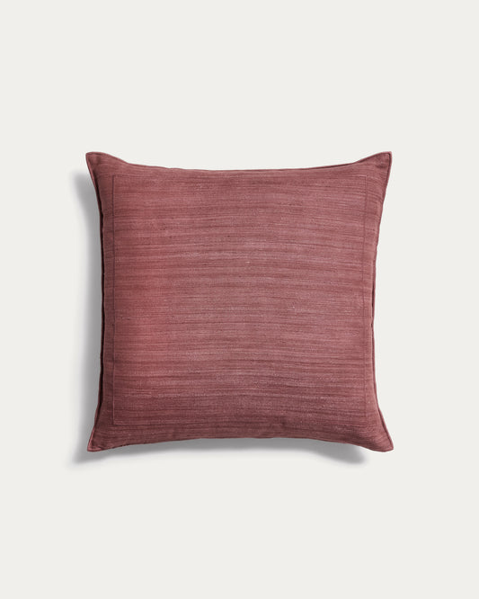 Brellet maroon silk cushion cover 45 x 45 cm