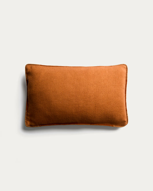 Lunor cushion cover with orange contrasting trim 30 x 50 cm