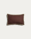 Olinan cushion cover with brown bouclé detailing 30 x 50 cm