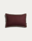Olinan cushion cover with maroon bouclé detailing 30 x 50 cm