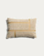 Lomel micro bouclé cushion cover with ecru graphic detailing 40 x 60 cm