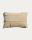 Lomel micro bouclé cushion cover with ecru graphic detailing 40 x 60 cm