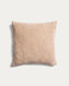 Vori 100%-cotton ecru wrinkled effect cushion cover 50 x 50 cm