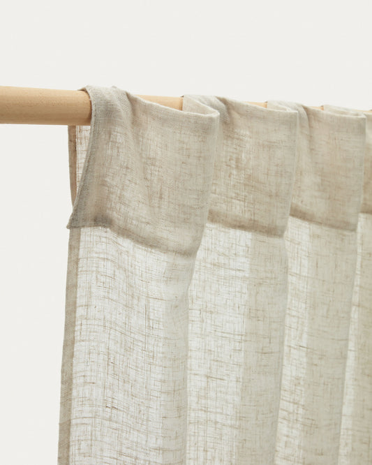 Mahina curtain in beige, 140 x 260 cm