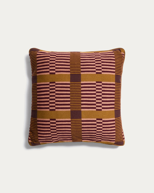 Ately 100% cotton multicoloured cushion cover 45 x 45 cm