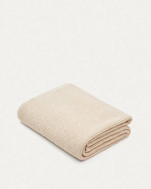 Senara beige cotton bedspread for 90/135 cm bed