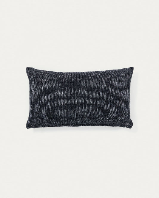 Tapla black, cotton blend cushion cover, 30 x 50 cm