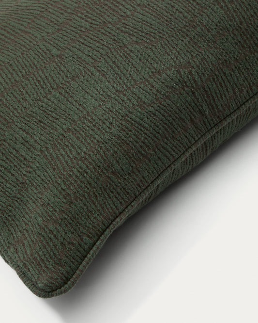 Labid green jacquard, 100% cotton cushion cover, 45 x 45 cm