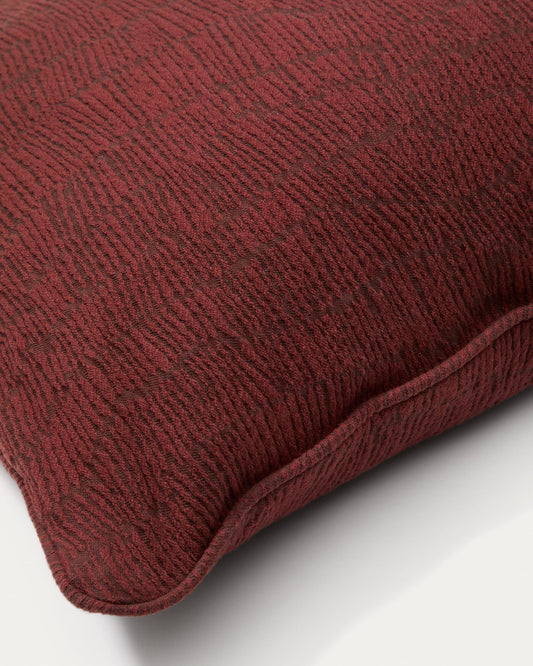 Labid maroon jacquard, 100% cotton cushion cover, 45 x 45 cm