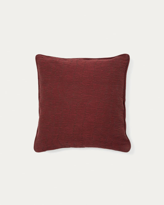 Labid maroon jacquard, 100% cotton cushion cover, 45 x 45 cm