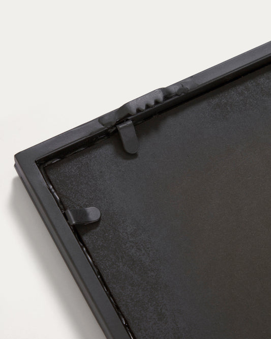 Ulrica standing mirror in black metal 100 x 160 cm