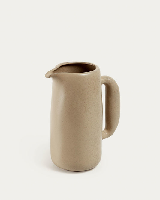 Tersilia jug in brown ceramic